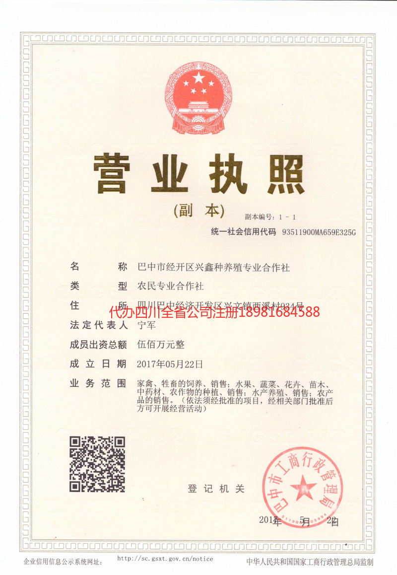 安康安康兴鑫种养殖专业合作社